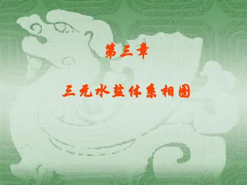 水盐体系相图及其应用第三章三元水盐体系相图.