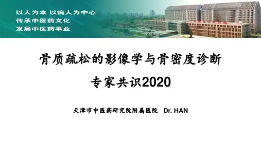 骨质疏松的影像学与骨密度诊断专家共识
