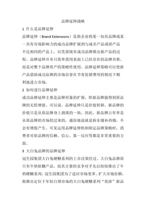 品牌延伸战略