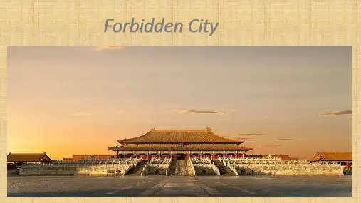 (完整版)中国故宫(紫禁城)英文版详细介绍
