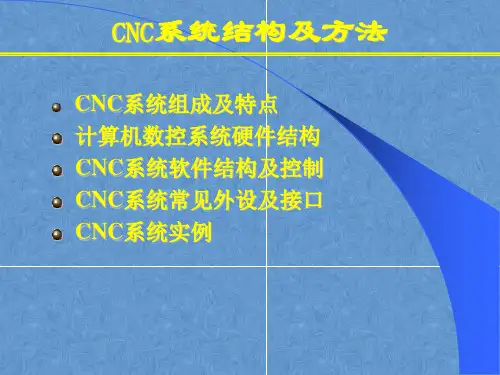 数控课件——CNC系统结构及方法
