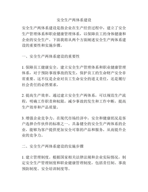 安全生产两体系建设