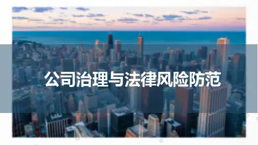 公司治理与法律风险防范