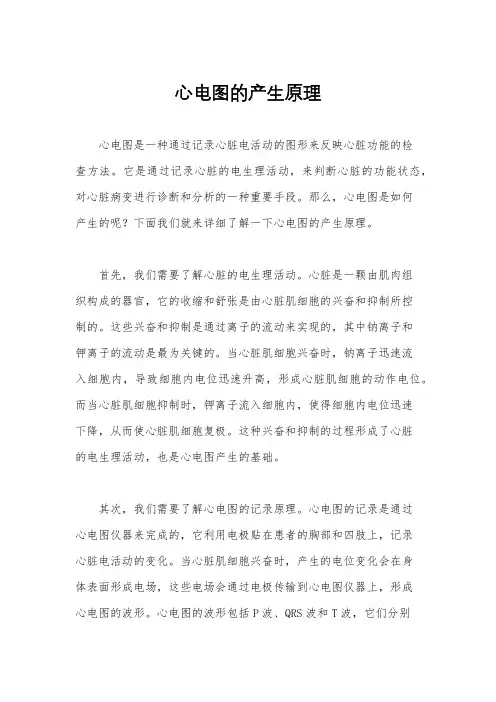 心电图的产生原理