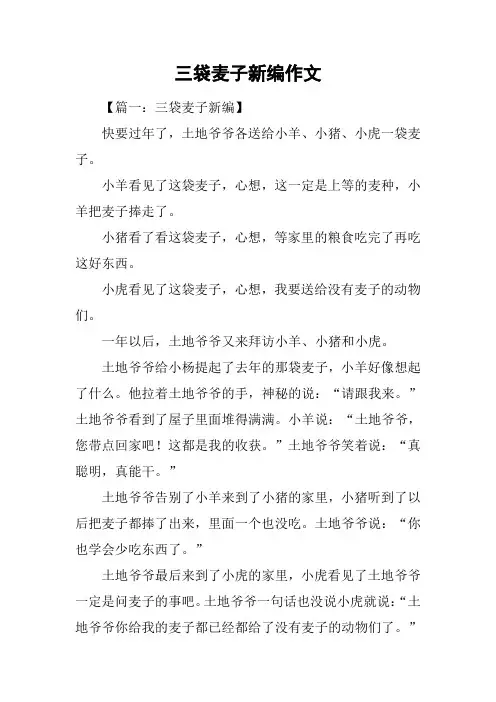 三袋麦子新编作文