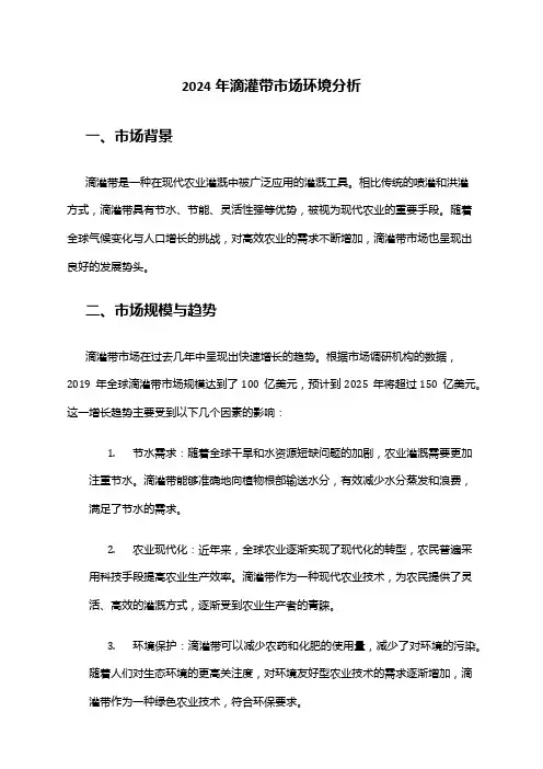 2024年滴灌带市场环境分析