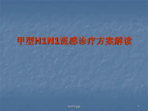 甲型流感诊疗方案ppt课件