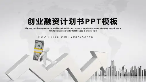 金融创业融资计划书PPT模板