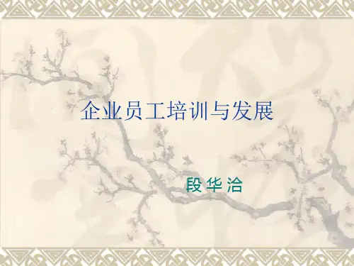 企业员工培训与发展精品PPT课件