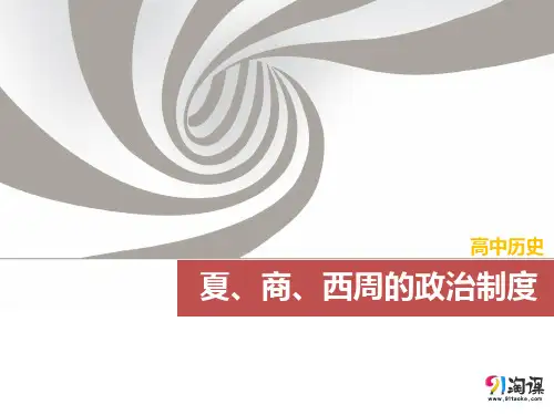 课件1：夏商西周的政治制度