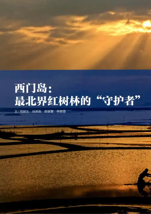 西门岛最北界红树林的“守护者”