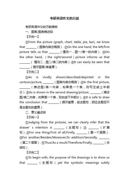 考研英语作文的万能