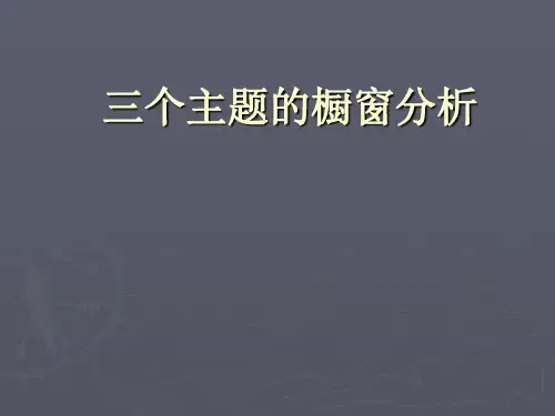 三个主题的橱窗分析