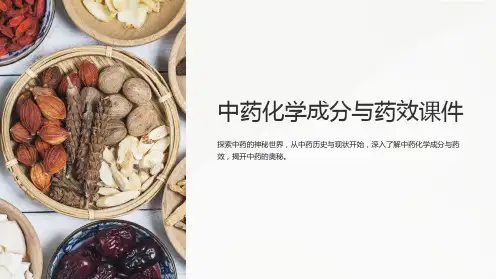 《中药化学成分与药效课件》