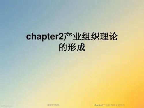 chapter2产业组织理论的形成