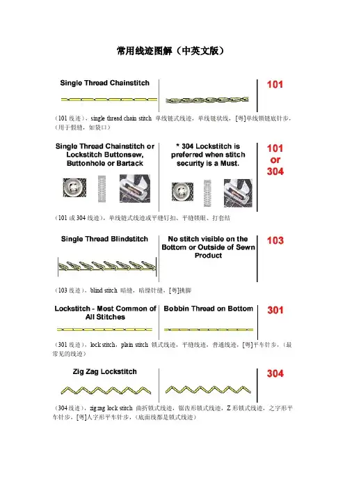 常用线迹图解(中英文版).1