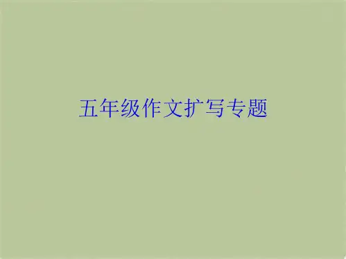 五年级作文扩写专题(共7张PPT)