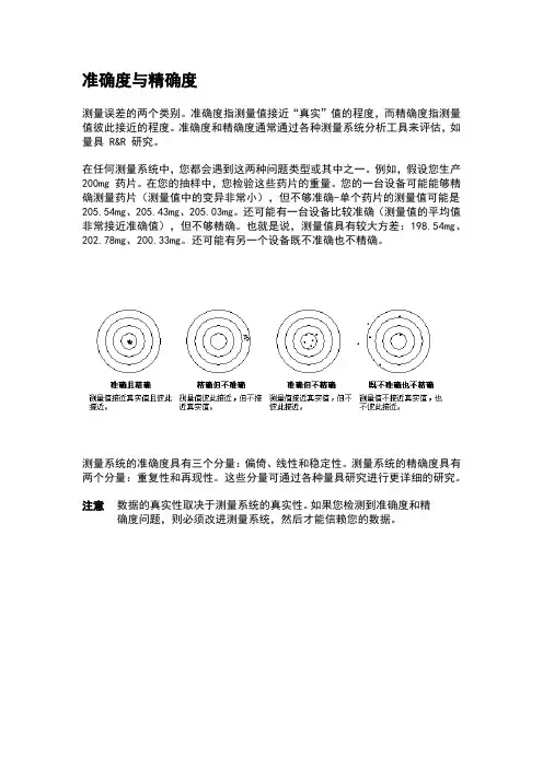 准确度与精确度