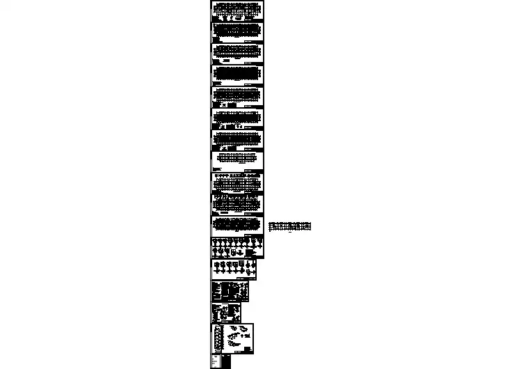 某地七层底框结构住宅楼建筑结构图