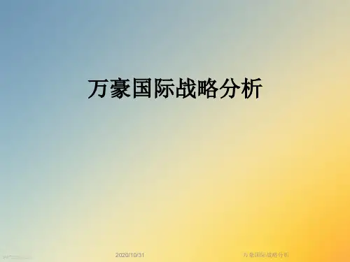 万豪国际战略分析