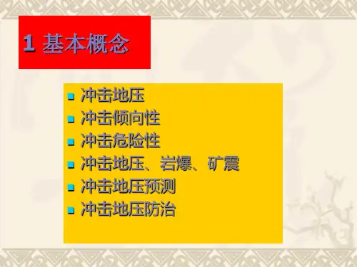 冲击地压理论与技术-653培训