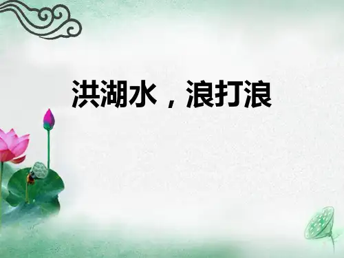 《洪湖水,浪打浪》 精品PPT课件(共19张)