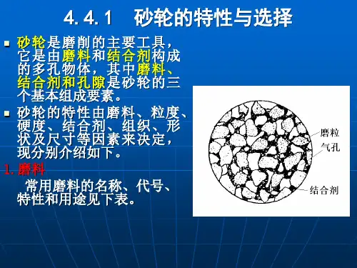 磨削加工工艺与设备