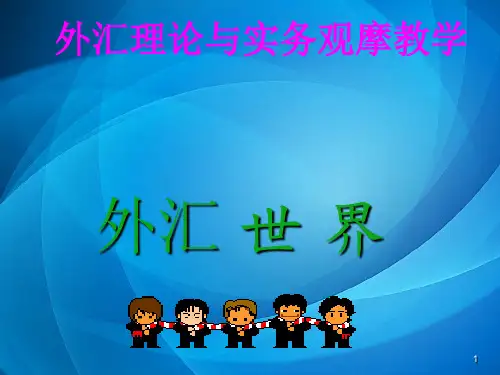 外汇理论与实务  第五章  即期交易