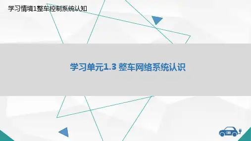 教学课件1.3 整车网络系统认识教学课件模板