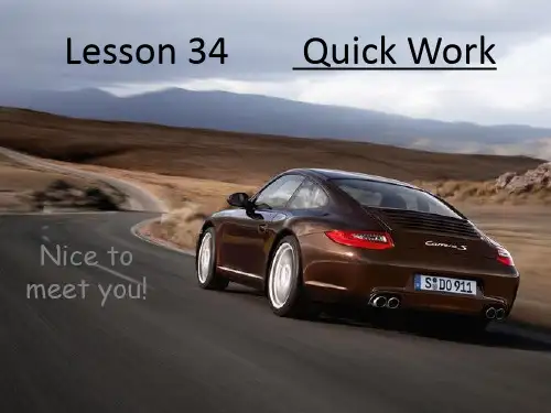 新概念英语第二册第34课Quick work 破案神速
