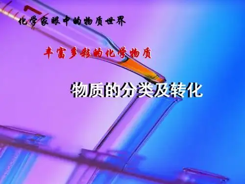 高一化学《物质的分类及转化》课件苏教版必修1