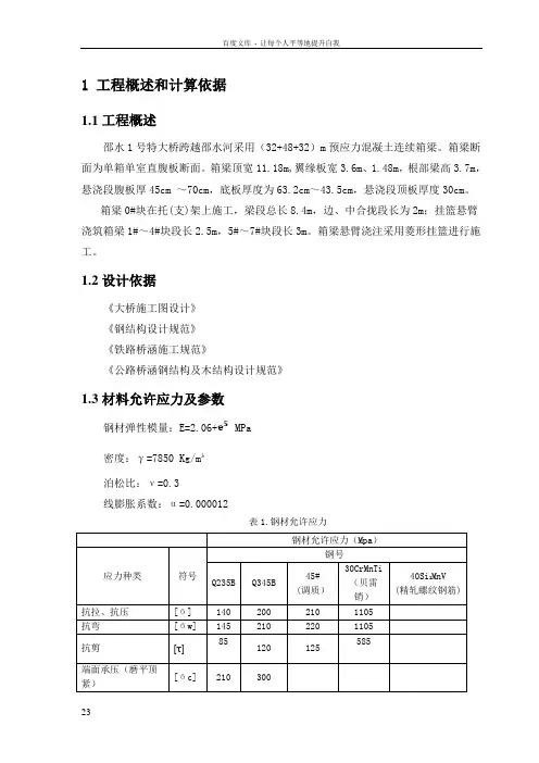 娄邵铁路324832m计算书