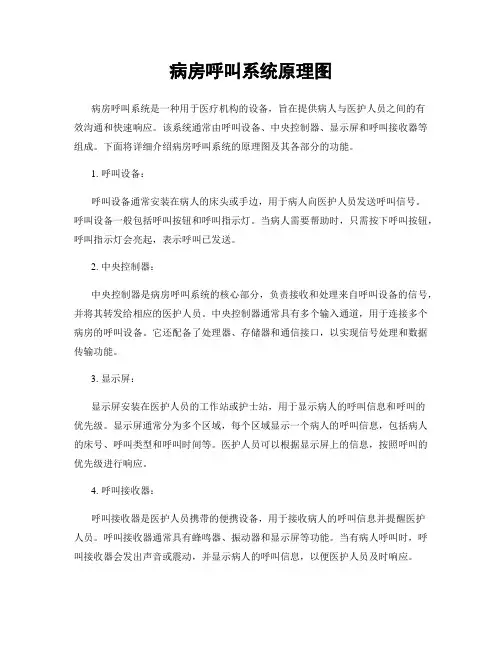 病房呼叫系统原理图