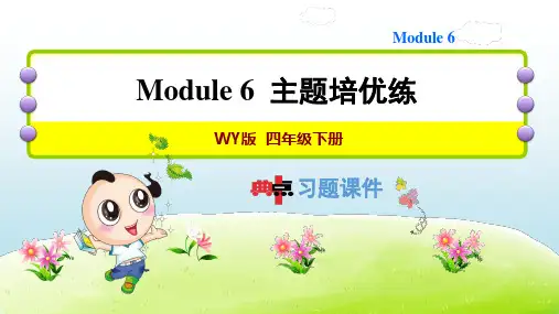 2022春外研版四年级英语下册 Module 6 典中点 习题课件