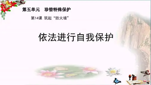 【初中政治】依法进行自我保护ppt优秀课件1