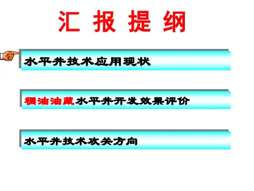 水平井开发技术