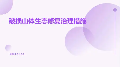 破损山体生态修复治理措施