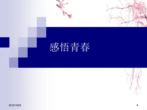 感悟青春_主题班会课件
