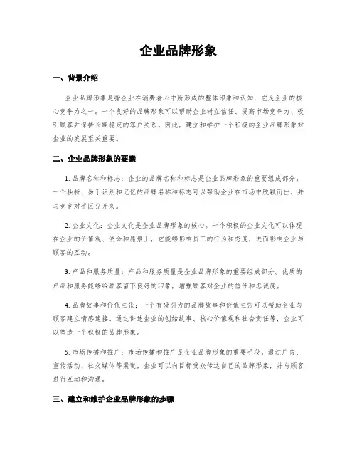 企业品牌形象