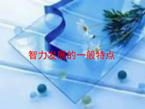 智力发展的一般特点