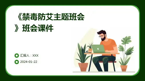 《禁毒防艾主题班会》班会课件