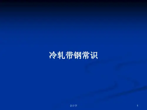 冷轧带钢常识PPT学习教案