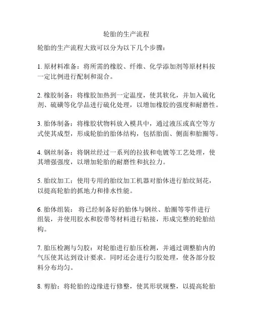轮胎的生产流程