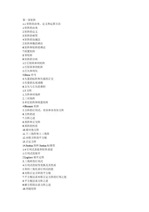 量子力学中要用到的数学知识大汇总