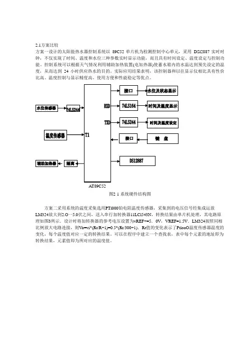 基于单片机AT89C51控制的热水器设计33249