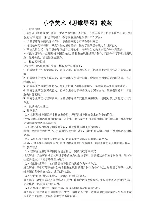 小学美术《思维导图》教案