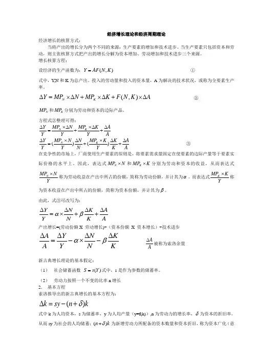 经济增长和经济周期理论