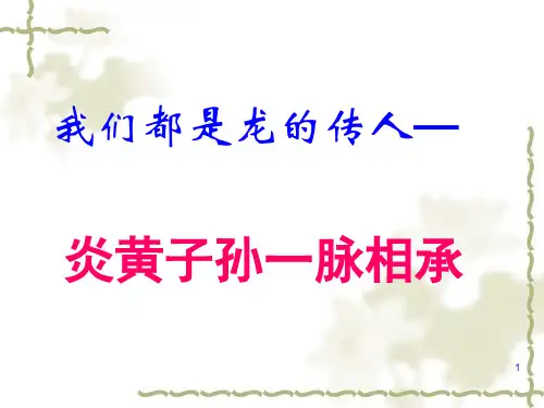 【最新权威鲁教版政治学习】2.2 我们都是龙的传人》ppt课件