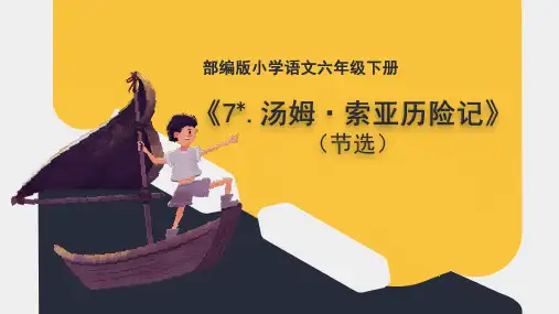 部编版六年级下册语文7.汤姆·索亚历险记(节选)课件(共19张PPT)