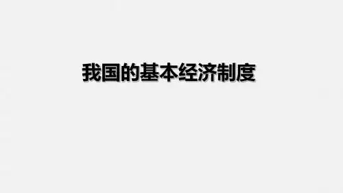 8我国的基本经济制度